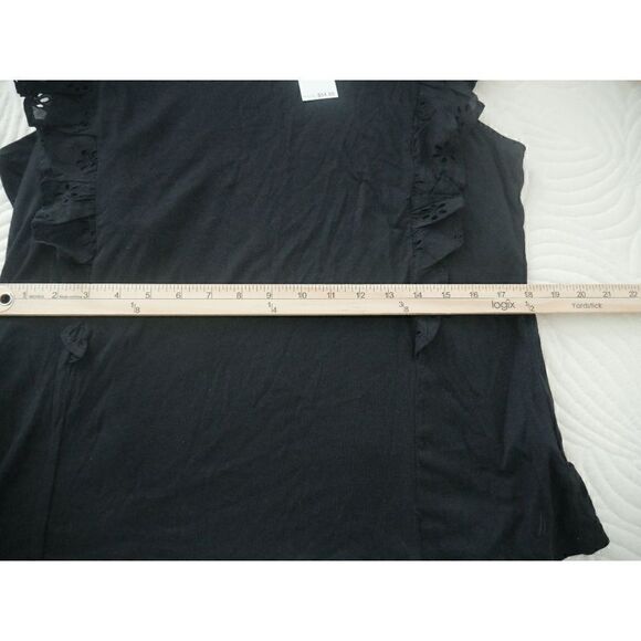 NAUTICA Women's Eyelet Short Sleeve Top XL - Picture 5 of 7